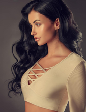 Load image into Gallery viewer, EUROPEAN TAPE HAIR EXTENSIONS 14 INCH 9A HIGH GRADE NATURAL BLACK (1)