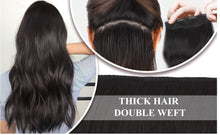 Load image into Gallery viewer, NATURAL BLACK (1) CLIP IN 18" HAIR EXTENSIONS 100% HUMAN REMY HAIR 110G/240G