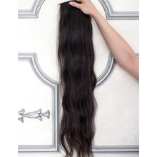 Load image into Gallery viewer, DARK ESPRESSO (3) CLIP IN 18" HAIR EXTENSIONS 100% HUMAN REMY HAIR 110G/240G