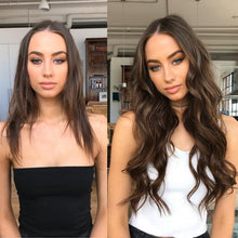 Load image into Gallery viewer, EUROPEAN TAPE HAIR EXTENSIONS 22 INCH 9A HIGH GRADE CHOCOLATE BROWN (4)