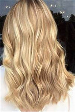 Load image into Gallery viewer, GOLDEN BLONDE (27/613) CLIP IN 14" HAIR EXTENSIONS 100% HUMAN REMY HAIR 110G/240G
