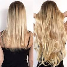 Load image into Gallery viewer, EUROPEAN TAPE HAIR EXTENSIONS 22 INCH 9A HIGH GRADE SOMBRE DIRTY BLONDE (8/60)
