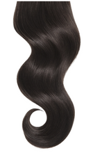 Load image into Gallery viewer, DARK ESPRESSO (3) CLIP IN 22" HAIR EXTENSIONS 100% HUMAN REMY HAIR 110G/240G