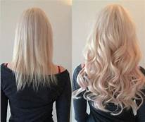 Load image into Gallery viewer, LIGHTEST BLONDE (22) CLIP IN 18" HAIR EXTENSIONS 100% HUMAN REMY HAIR 110G/240G