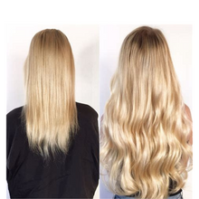 Load image into Gallery viewer, SOMBRE DIRTY BLONDE (8/60) CLIP IN 14&quot; HAIR EXTENSIONS 100% HUMAN REMY HAIR 110G/240G
