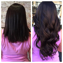 Load image into Gallery viewer, EUROPEAN TAPE HAIR EXTENSIONS 14 INCH 9A HIGH GRADE DARK ESPRESSO (3)
