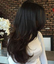 Load image into Gallery viewer, DARK ESPRESSO (3) CLIP IN 22&quot; HAIR EXTENSIONS 100% HUMAN REMY HAIR 110G/240G
