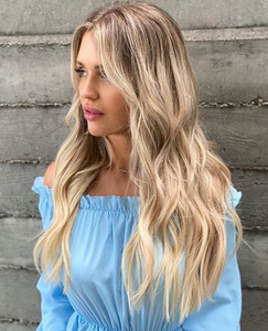 SOMBRE DIRTY BLONDE (8/60) CLIP IN 22" HAIR EXTENSIONS 100% HUMAN REMY HAIR 110G/240G